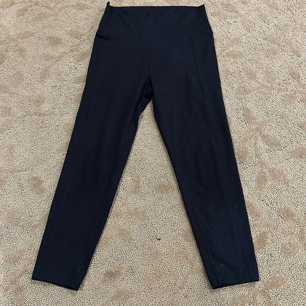 DSG girls L black capri leggings with pockets